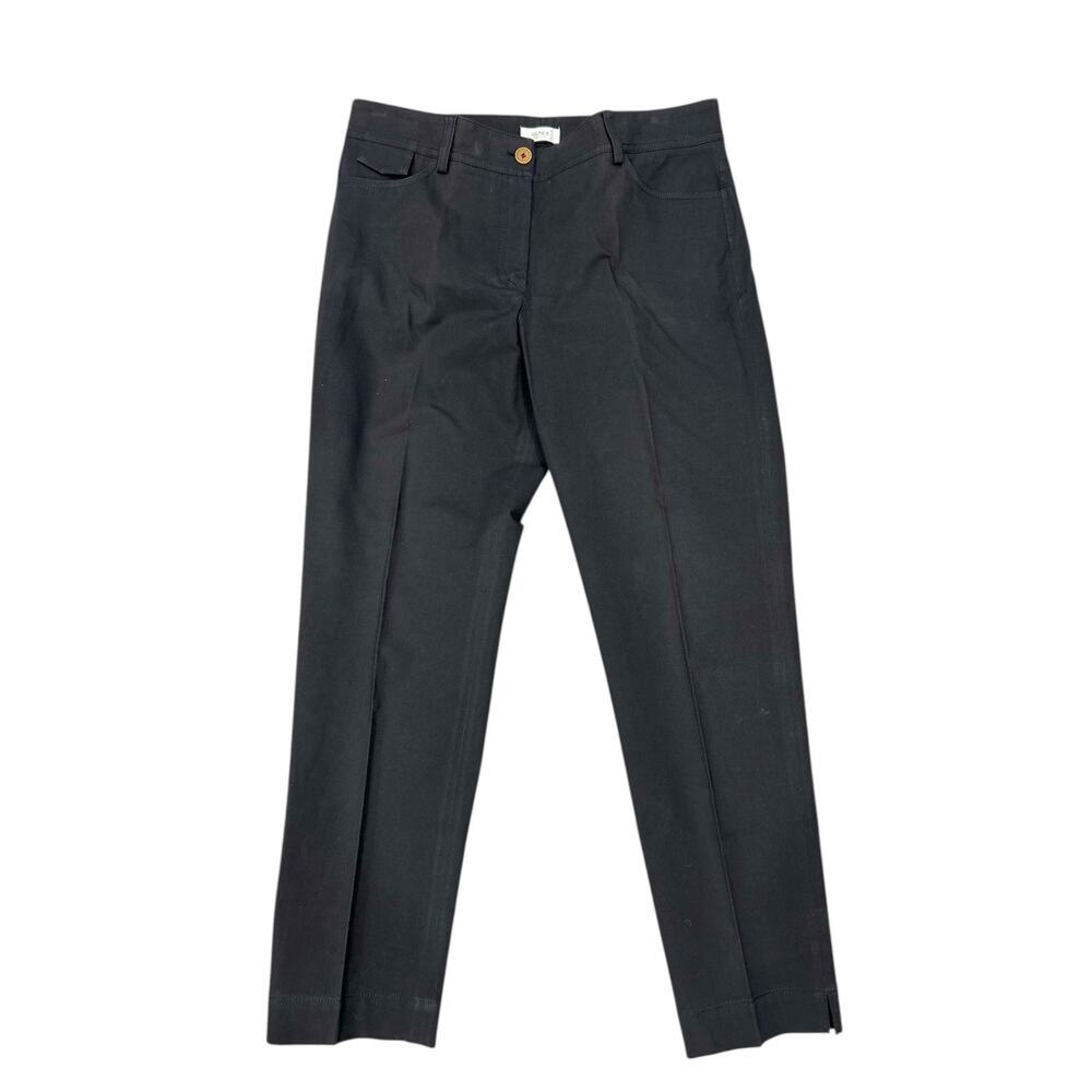 Gunex Womens Dark Navy Blue Straight Leg Pants Made in Italy Size 8